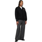 AAPE by A Bathing Ape Black 'AAPENOW' Heart Moonface Cardigan