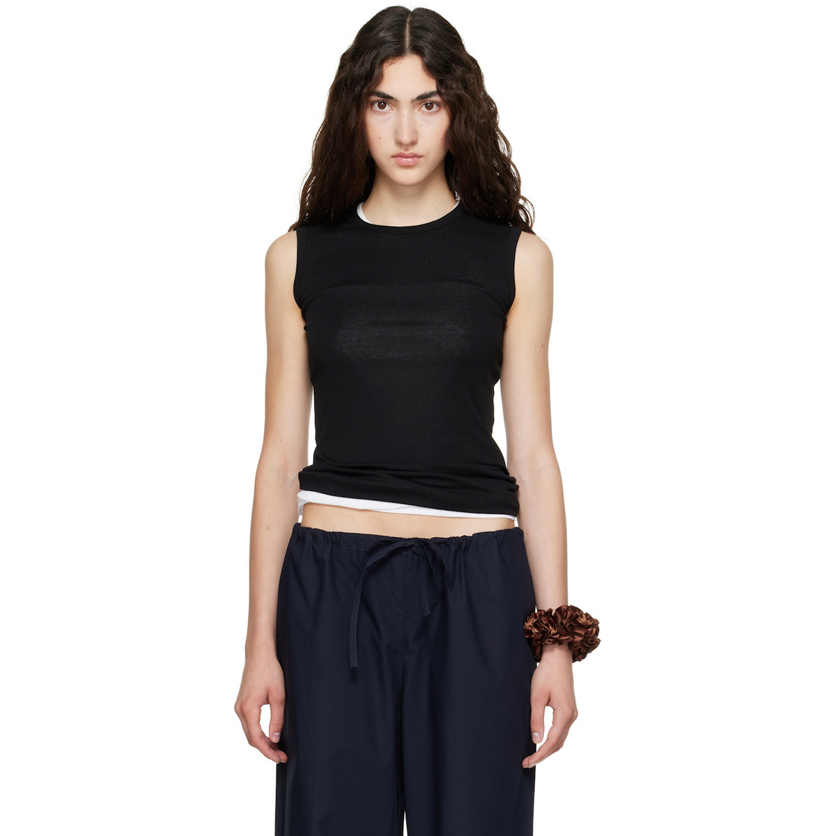 FLORE FLORE Black Esmé LW Tank Top