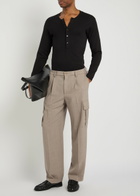 Dolce & Gabbana Pleated Tapered-leg Wool Trousers Grey
