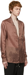 Rick Owens Brown Larry Shirt