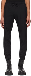 Solid Homme Black Drawstring Trousers