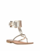Steve Madden Womens Thong sandal in Gold