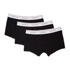 Dsquared2 Three-Pack Black Logo Boxer Briefs