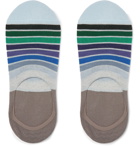 Paul Smith - Striped Cotton-Blend No-Show Socks - Blue