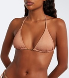 Melissa Odabash Menorca lamé bikini top