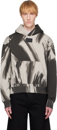 Helmut Lang Gray Feather Studio Hoodie