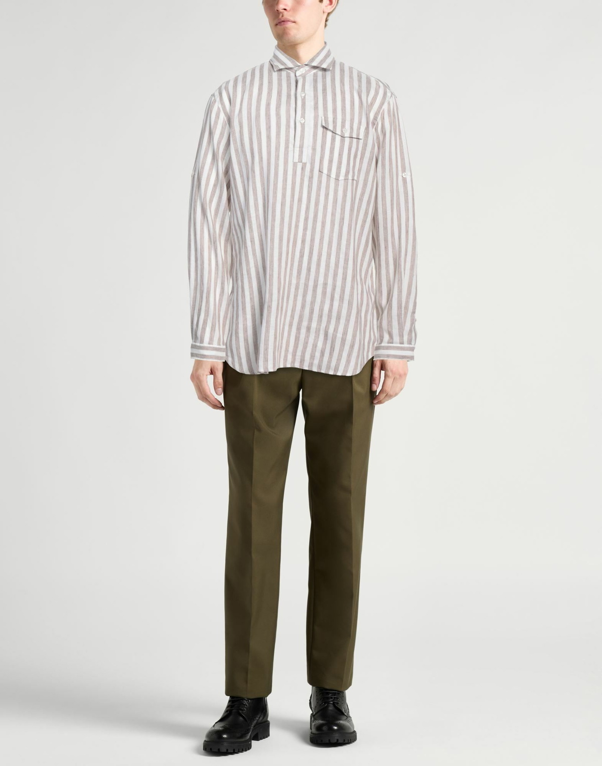 Lardini Mens Shirt in Brown