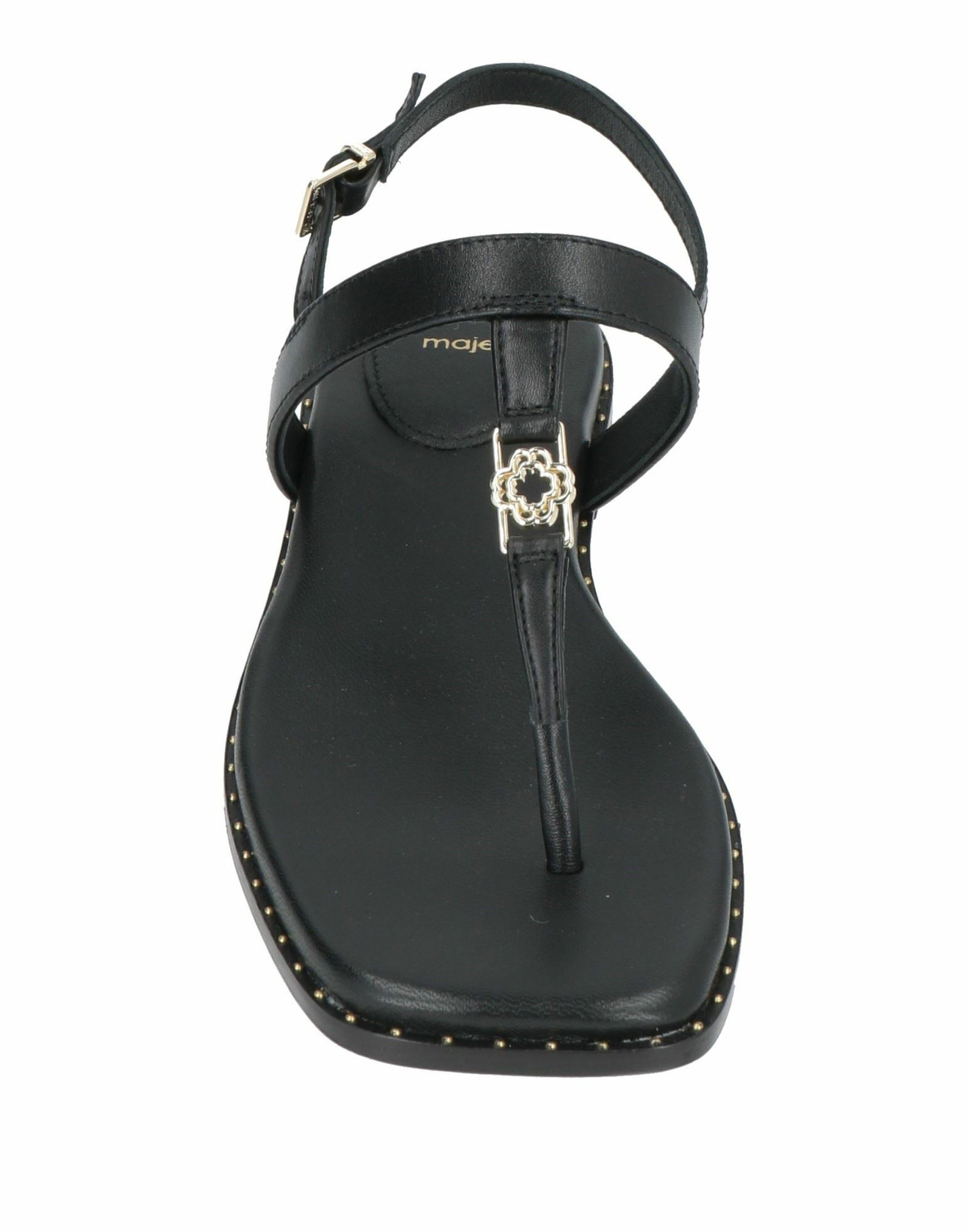 Maje Womens Thong sandal in Black