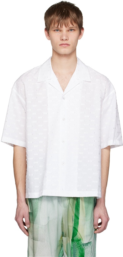 Photo: LE17SEPTEMBRE White Patterned Shirt