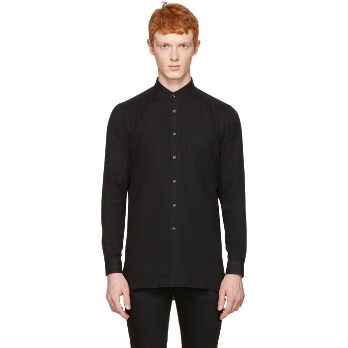 Naked and Famous Denim Black Long Shirt Naked and Famous Denim