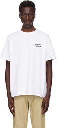 Maison Kitsuné White Handwriting T-Shirt