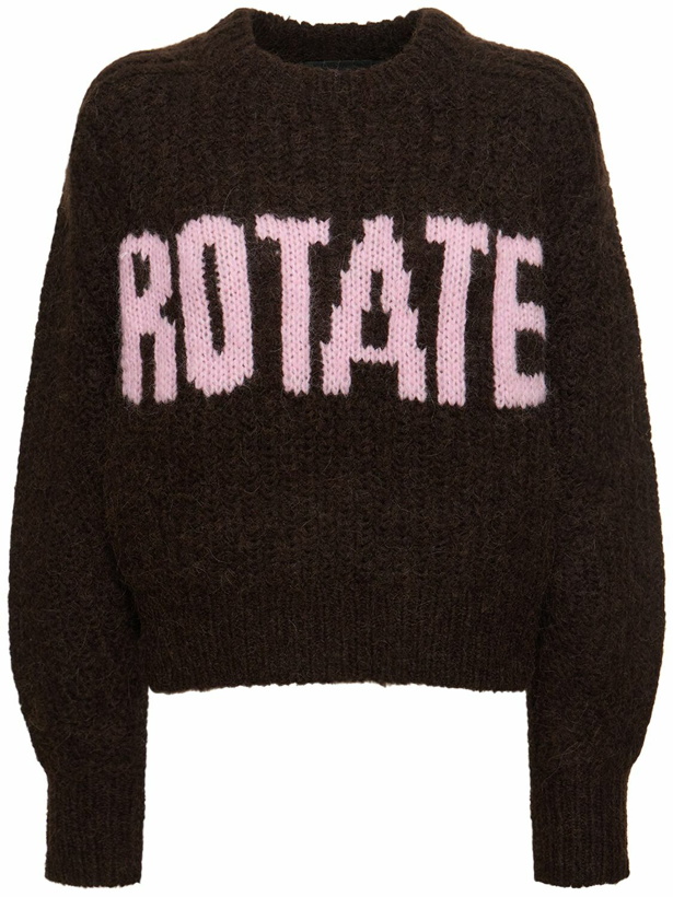 Photo: ROTATE Shandy Firm Wool Blend Knit Sweater