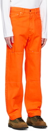 CARSON WACH Orange 'The Original 333' Jeans