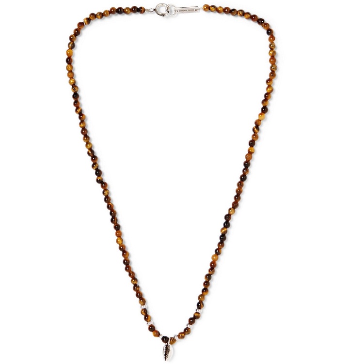 Photo: Isabel Marant - Collier Silver-Tone Beaded Necklace - Brown