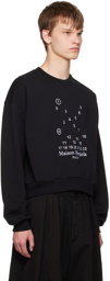 Maison Margiela Black Embroidered Sweatshirt