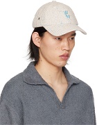 Wooyoungmi Off-White Tweed Logo Ball Cap