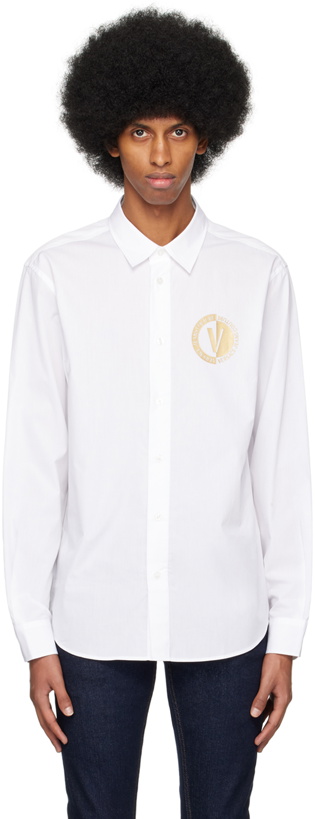 Photo: Versace Jeans Couture White V-Emblem Shirt