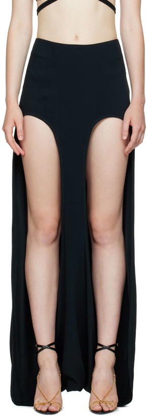 Photo: Dion Lee Black Arch Longline Maxi Skirt