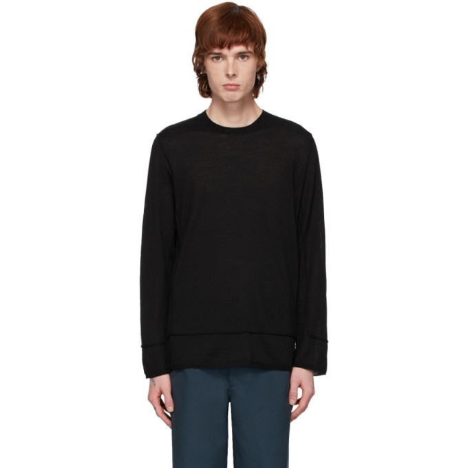 Photo: Comme des Garcons Shirt Black Inside Out Sweater