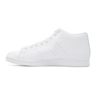 adidas Originals by HYKE White Leather AOH-001 High-Top Sneakers