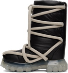 Rick Owens Black Lunar Tractor Boots