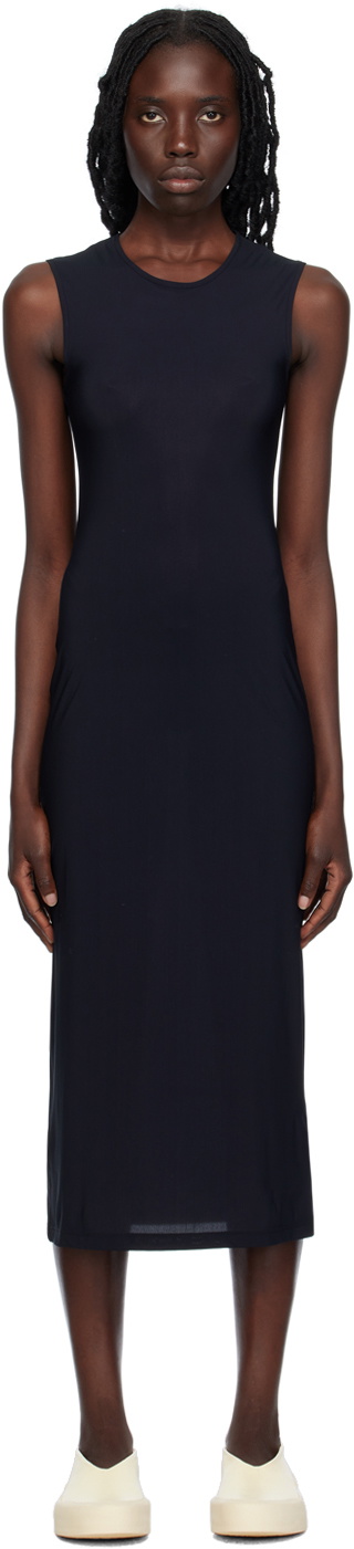 Jil Sander Black Crewneck Dress Jil Sander