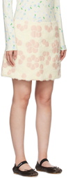 MINJUKIM Yellow & Pink Bari Flower Miniskirt