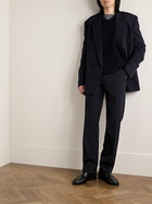 The Row - Donnes Double-Breasted Grain de Poudre Virgin Wool Suit Jacket - Blue