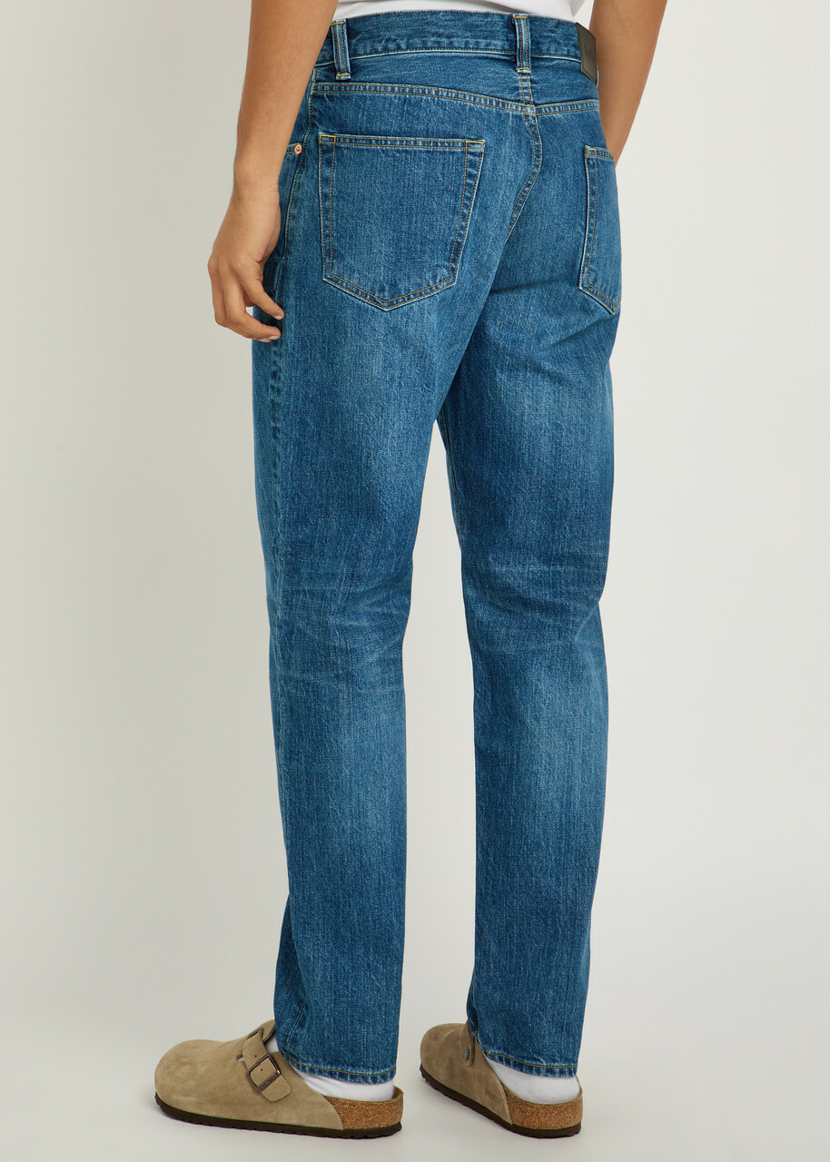 Blue Blue Relaxed Tapered-leg Jeans