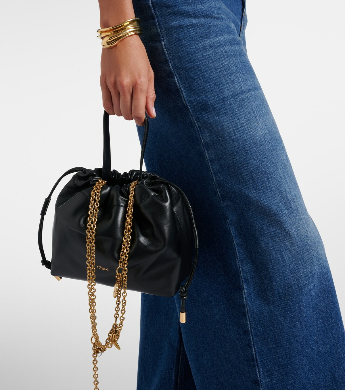 Chloé Chloé Icons Small leather bucket bag