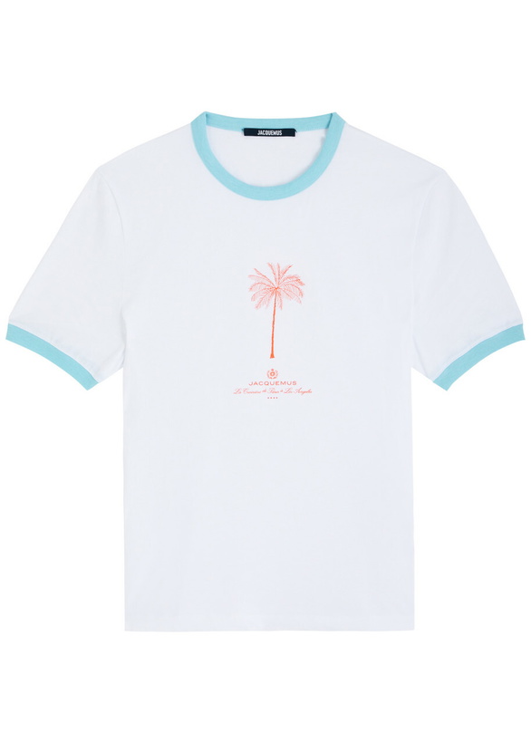 Photo: Jacquemus Le Tshirt Venice Printed Cotton T-shirt White