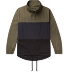 Monitaly - Colour-Block Cotton Jacket - Men - Army green