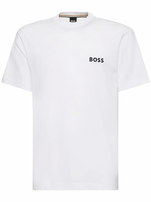 Photo: BOSS - Tessin Logo Cotton T-shirt