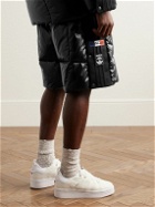 Moncler Genius - adidas Originals Straight-Leg Tech Jersey-Trimmed Quilted Glossed-Shell Down Shorts - Black