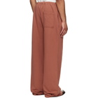 MM6 Maison Margiela Orange Logo Patch Sweatpants