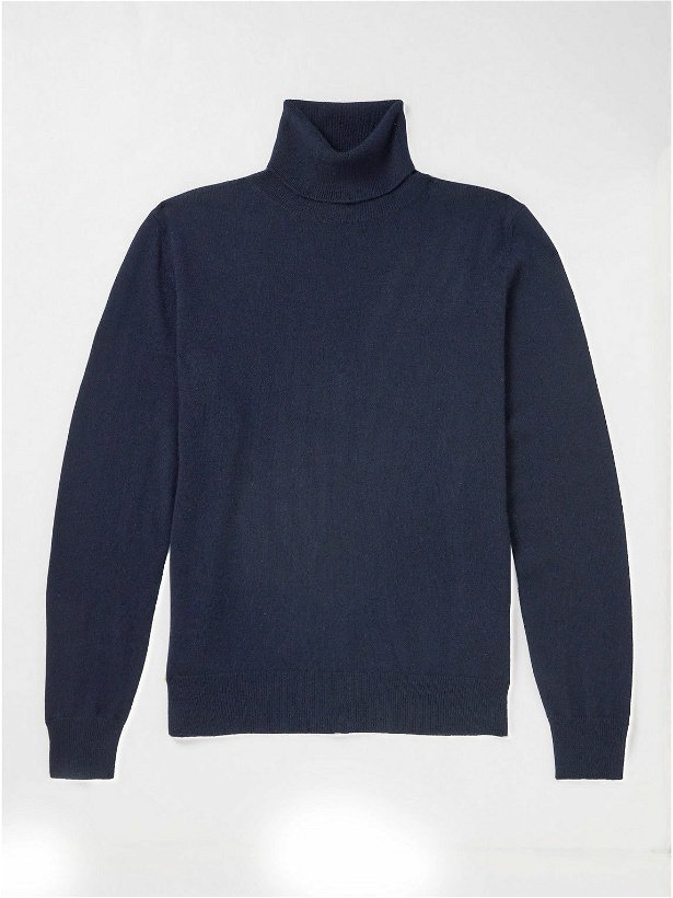 Photo: Allude - Cashmere Rollneck Sweater - Blue