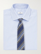 ETRO - Striped Cotton Shirt - Blue