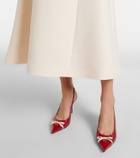 Valentino VGold Crepe Couture midi skirt