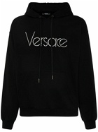 VERSACE - Cotton Jersey Logo Hoodie
