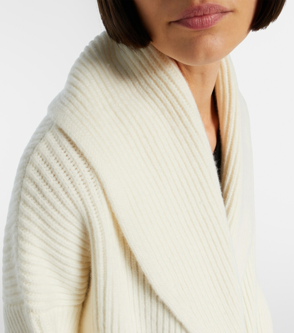 Vince Ribbed-knit wool-blend jacket