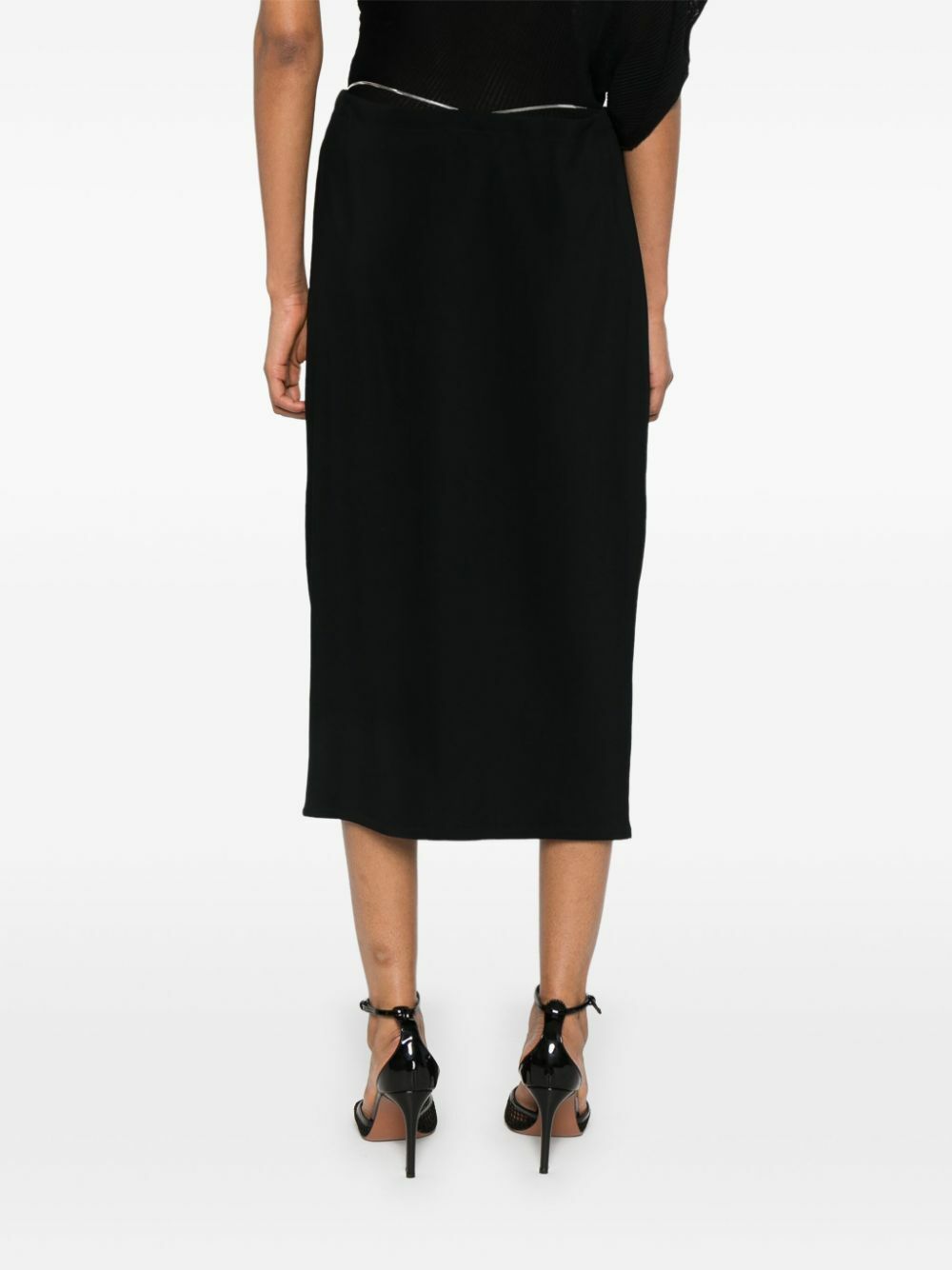 Jade Cropper Low-Waist Pencil Skirt