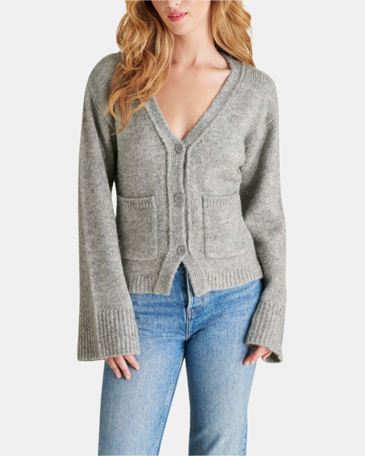 Steve Madden Odelia Cardigan in Grey