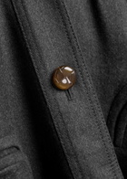 Blaze Milano Basotto Belted Wool Trench Coat Grey