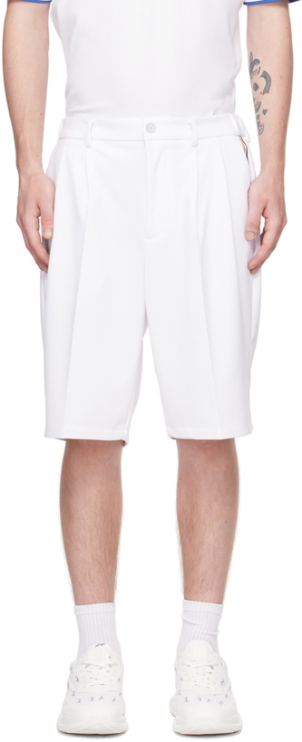 Photo: BOSS White Stripe Shorts