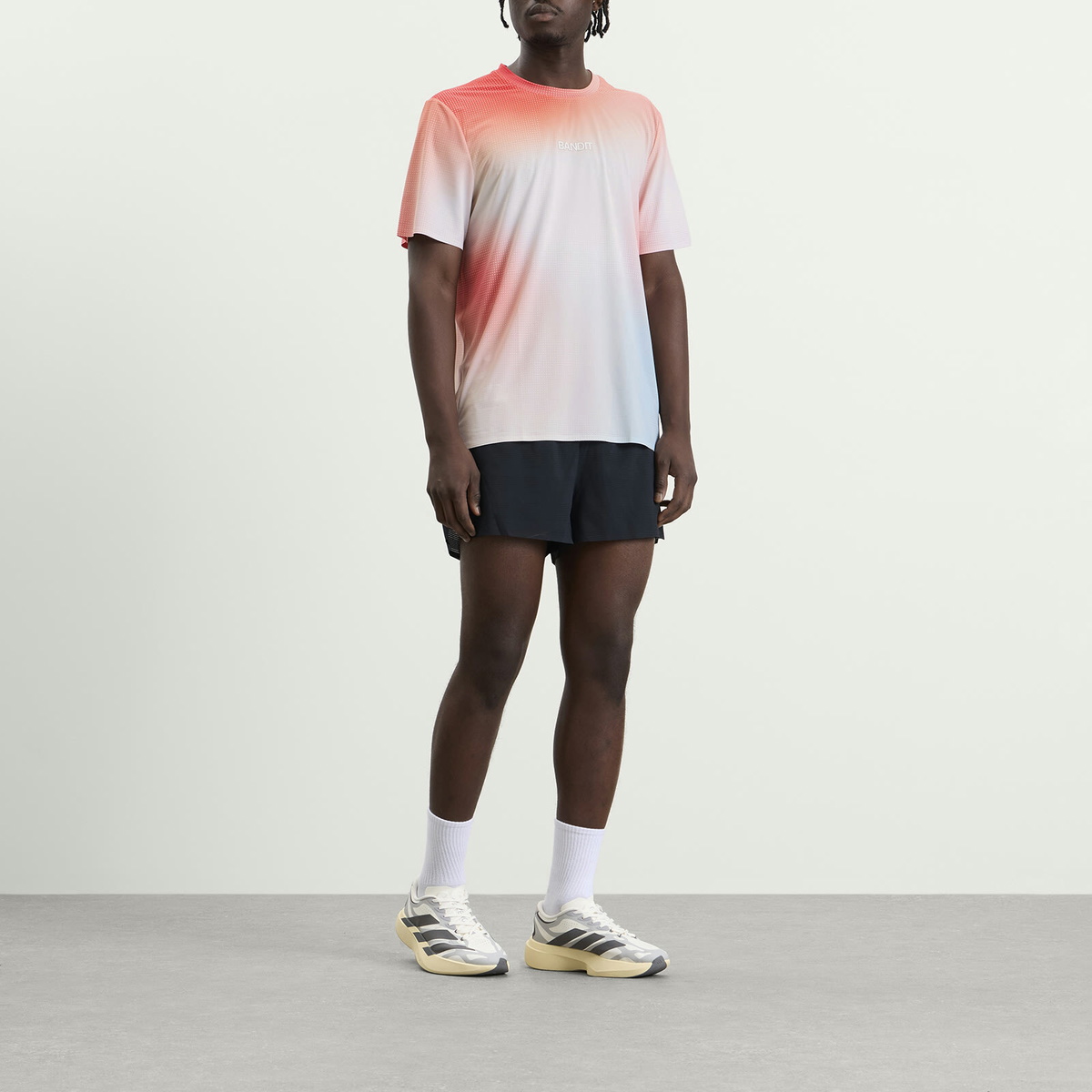 Bandit Men's Specter Performance T-Shirt in Micro Geo Gradient/Flame