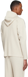 Homme Plissé Issey Miyake Beige Polyester Hoodie