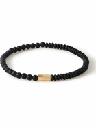 Luis Morais - Gold and Onyx Beaded Bracelet