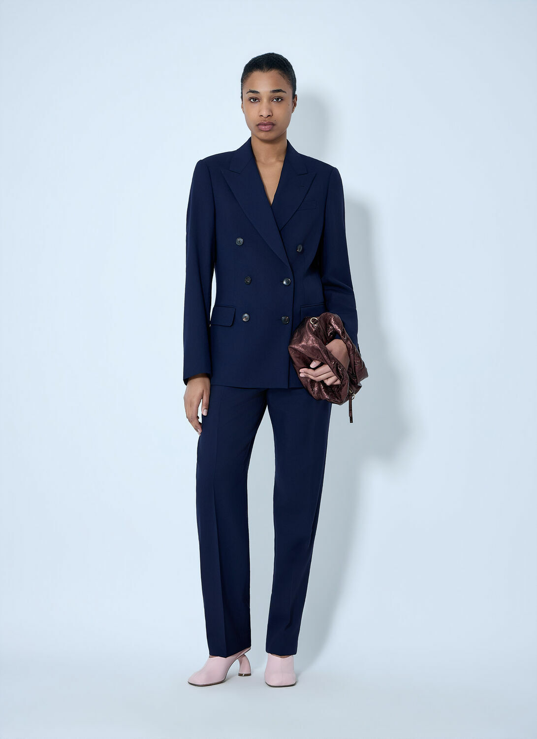 Dries Van Noten Double-Breasted Wool Blazer