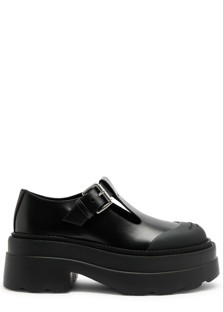 VIP価格☆【alexanderwang】Tova Mary Jane 厚底シューズ Alexander Wang Tova 65 Leather Platform Mary Jane Shoes