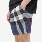 Burberry Men's Guildes Large Check Swim Short in Carbon Blue Check